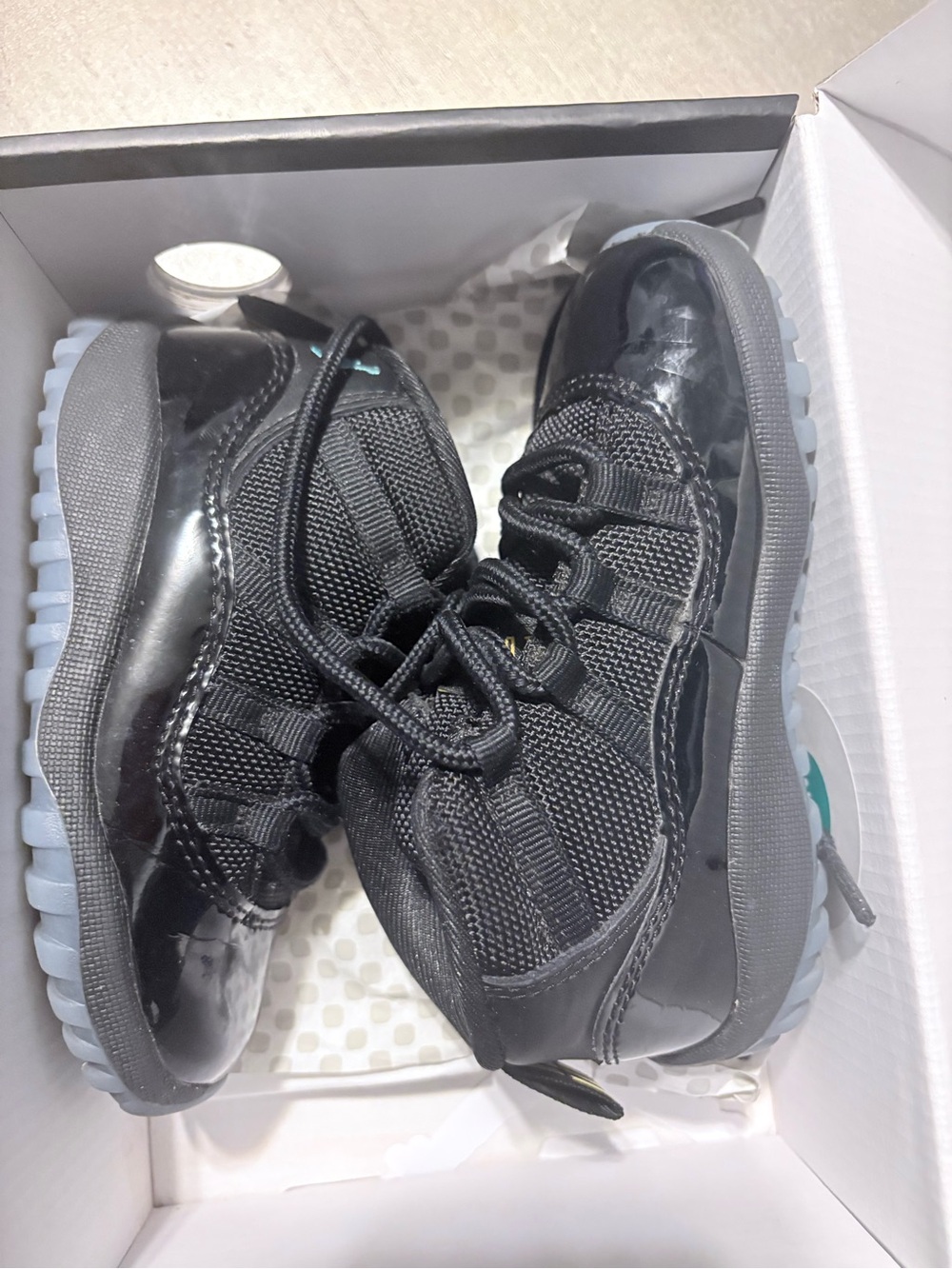 Jordan Kids Black and Gray High-Top Sneakers